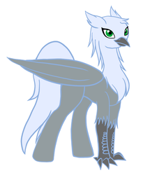 Size: 743x920 | Tagged: safe, artist:abbiegoth, oc, oc only, classical hippogriff, hippogriff
