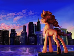 Size: 1600x1200 | Tagged: safe, artist:erovoid, oc, oc only, earth pony, pony, manehattan