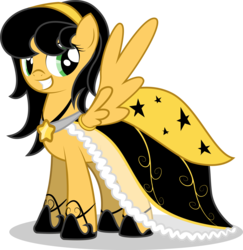 Size: 2829x2916 | Tagged: safe, artist:emkay-mlp, oc, oc only, pegasus, pony, clothes, dress, gala dress, simple background, transparent background, vector