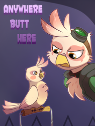 Size: 1132x1500 | Tagged: safe, artist:madmax, oc, oc only, oc:paharita, bird, griffon, fallout equestria, fallout equestria: anywhere but here, fanfic