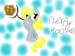 Size: 1024x768 | Tagged: safe, artist:gg41126, derpy hooves, pegasus, pony, g4, female, mare, muffin, solo