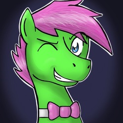 Size: 760x760 | Tagged: safe, artist:archfaux, oc, oc only, oc:mise-en-scéne, avatar, bowtie, icon, tumblr