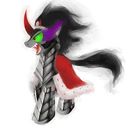 Size: 1000x1000 | Tagged: safe, artist:30clock, king sombra, pony, g4, male, pixiv, solo