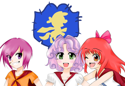 Size: 996x690 | Tagged: safe, artist:muppiz, apple bloom, scootaloo, sweetie belle, human, g4, cutie mark crusaders, humanized