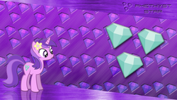 Size: 2732x1536 | Tagged: safe, artist:jamesg2498, amethyst star, sparkler, g4, cutie mark, flower, vector, wallpaper