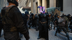 Size: 1366x768 | Tagged: safe, twilight sparkle, g4, bane, batman, the dark knight rises, twiface, wrong neighborhood