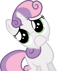 Size: 8651x10794 | Tagged: safe, sweetie belle, pony, g4, sleepless in ponyville, absurd resolution, face, female, frown, sad, simple background, solo, transparent background, vector