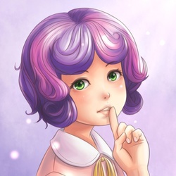 Size: 800x800 | Tagged: safe, artist:ninjaham, sweetie belle, human, g4, female, finger, humanized, solo