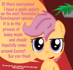 Size: 2032x1947 | Tagged: safe, artist:ajmstudios, scootaloo, g4, scootaloo's scootaquest, tumblr