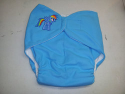 Size: 1500x1125 | Tagged: safe, rainbow dash, g4, diaper, diaper fetish, irl, non-baby in diaper, photo