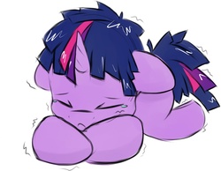 Size: 1049x815 | Tagged: dead source, safe, artist:kryptchild, twilight sparkle, g4, colt, crying, dusk shine, rule 63, scared