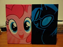 Size: 4608x3456 | Tagged: safe, dj pon-3, pinkie pie, vinyl scratch, g4, collector box, merchandise