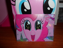 Size: 4608x3456 | Tagged: safe, pinkie pie, g4, foil cards, merchandise, trading card