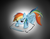 Size: 1400x1080 | Tagged: safe, artist:malamol, rainbow dash, pony, g4, female, pillow, solo