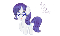 Size: 1000x600 | Tagged: safe, artist:mister-true, rarity, pony, g4, askfillyrarity, solo