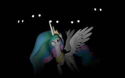 Size: 1680x1050 | Tagged: safe, princess celestia, demon, g4, 3d, monster, shadow