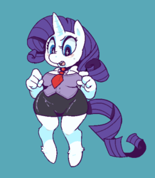 Size: 510x584 | Tagged: safe, artist:mangneto, rarity, anthro, g4, breasts, busty rarity, clothes, female, suit, wide hips
