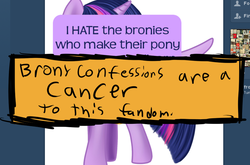 Size: 757x501 | Tagged: safe, brony, meta, op is a duck, pony confessions, text