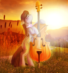 Size: 808x868 | Tagged: safe, artist:eliasilen, octavia melody, earth pony, pony, g4, cello, female, musical instrument, solo