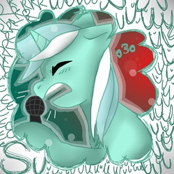 Size: 3000x3000 | Tagged: safe, artist:lyraliciouslyra, lyra heartstrings, g4, ask, singing