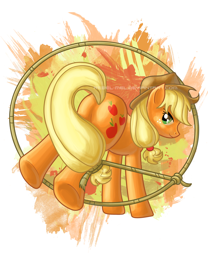 #272928 - safe, artist:rebel-mel, applejack, earth pony, pony, g4 ...