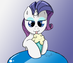 Size: 1337x1166 | Tagged: safe, artist:i-twistedfury-i, rarity, pony, g4, milkshake, milkshake ponies, solo