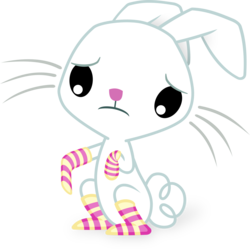 Size: 3002x3000 | Tagged: safe, artist:404compliant, angel bunny, rabbit, g4, animal, clothes, male, simple background, socks, solo, striped socks, transparent background, vector