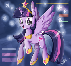 Size: 1638x1526 | Tagged: safe, artist:the-butch-x, twilight sparkle, alicorn, pony, g4, element of magic, female, mare, solo, twilight sparkle (alicorn)