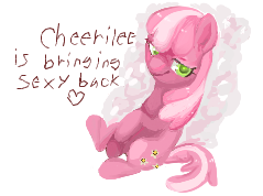 Size: 239x178 | Tagged: safe, artist:lifelspain, cheerilee, earth pony, pony, g4, female, heart, mare, sexy, solo