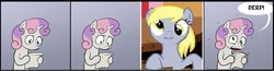 Size: 1166x303 | Tagged: safe, derpy hooves, sweetie belle, pegasus, pony, g4, derp, exploitable meme, female, mare, meme, sweetie's note meme