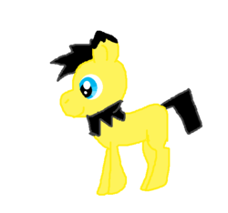 Size: 534x500 | Tagged: safe, artist:rongothepony, pichu, crossover, pokémon, ponified