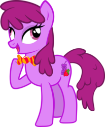 Size: 1500x1814 | Tagged: safe, artist:tritebristle, berry punch, berryshine, earth pony, pony, g4, classy, derp, female, mare, simple background, solo, transparent background, vector