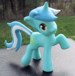 Size: 570x576 | Tagged: safe, artist:jackalgallery, lyra heartstrings, g4, customized toy, female, irl, mcdonald's, photo, toy