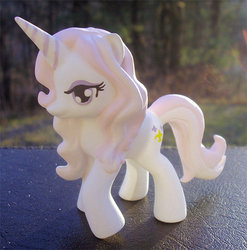 Size: 570x577 | Tagged: safe, artist:jackalgallery, fleur-de-lis, pony, g4, customized toy, female, irl, mcdonald's, photo, solo, toy