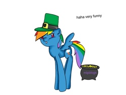 Size: 1024x768 | Tagged: safe, artist:mlpblogs, rainbow dash, g4, 30 minute art challenge, saint patrick's day