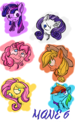 Size: 1220x2000 | Tagged: safe, applejack, fluttershy, pinkie pie, rainbow dash, rarity, twilight sparkle, g4