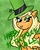 Size: 546x687 | Tagged: safe, artist:just-random-ish, applejack, earth pony, pony, g4, 30 minute art challenge, hat, lidded eyes, saint patrick's day, solo, top hat