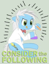 Size: 782x1020 | Tagged: dead source, safe, artist:ghostwolf2398, bill nye, consider the following, ponified, science