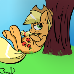 Size: 1307x1300 | Tagged: safe, artist:silvy-winds, applejack, earth pony, pony, g4, female, solo