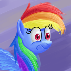 Size: 1200x1200 | Tagged: safe, artist:fahu, rainbow dash, g4, solo