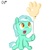 Size: 1000x1000 | Tagged: safe, artist:osakaoji, lyra heartstrings, pony, unicorn, g4, balloon, cute, female, filly, filly lyra, foal, glove world, gloves, hand, happy, lyrabetes, rock bottom, solo, spongebob squarepants, that pony sure does love hands, younger