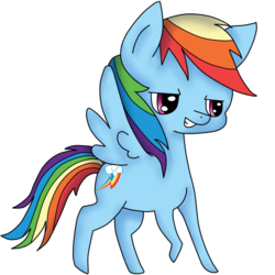 Size: 601x600 | Tagged: safe, artist:antla, rainbow dash, g4, full body, looking forward, side view, simple background, solo, transparent background