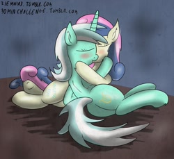 Size: 1200x1100 | Tagged: safe, artist:ziemniax, bon bon, lyra heartstrings, sweetie drops, pony, unicorn, g4, 30 minute art challenge, blushing, cute, female, kiss on the lips, kissing, lesbian, mare, ship:lyrabon, shipping