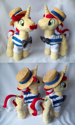 Size: 600x1000 | Tagged: safe, artist:sequinjar, flam, flim, g4, clothes, cute, flamabetes, flim flam brothers, flimabetes, hat, irl, photo, plushie