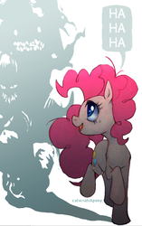 Size: 471x748 | Tagged: safe, artist:catscratchpony, pinkie pie, earth pony, pony, g4, female, shadow, solo