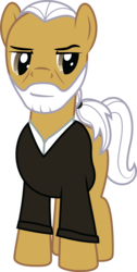 Size: 3265x6503 | Tagged: safe, artist:achenara, earth pony, pony, absurd resolution, beard, facial hair, george carlin, male, ponified, rest in peace, simple background, stallion, transparent background, vector