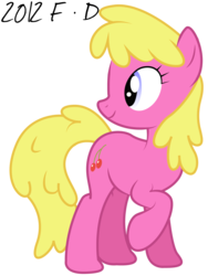 Size: 1144x1520 | Tagged: safe, artist:flash-draw, cherry berry, earth pony, pony, g4, putting your hoof down, season 2, .ai available, .svg available, cherrybetes, cute, female, mare, raised hoof, simple background, smiling, solo, transparent background, vector