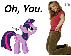 Size: 725x574 | Tagged: safe, twilight sparkle, g4, /mlp/, oh you, self ponidox, tara strong