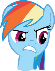 Size: 787x1015 | Tagged: safe, rainbow dash, g4, bust, inverted mouth, portrait, simple background, solo, white background