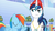 Size: 1280x714 | Tagged: safe, screencap, rainbow dash, shining armor, g4, games ponies play